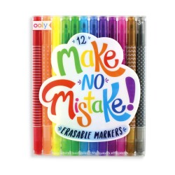 Ooly Make No Mistake Erasable 12-Pack Felt-Tip Pens 130-046 - 1