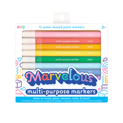 Ooly Marvelous Multi-Purpose 12-Piece Felt-Tip Pen Set 130-086 - 1