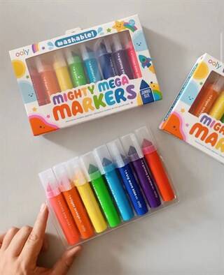 Ooly Mighty Mega Jumbo 8-Pack Felt-Tip Pens 130-083 - 3