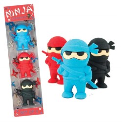 Ooly Ninja 3-Piece Eraser Set 112-054 - 1