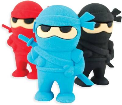 Ooly Ninja 3-Piece Eraser Set 112-054 - 2