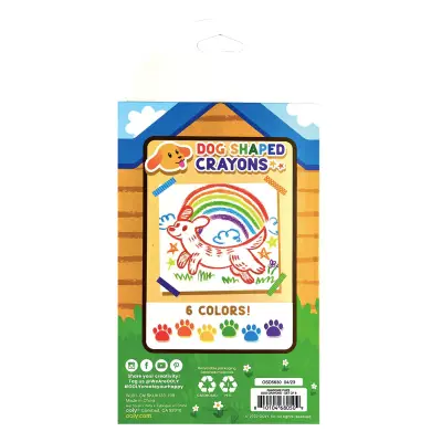 Ooly Pawsome Pups 6-Pack Crayons 133-109 - 6