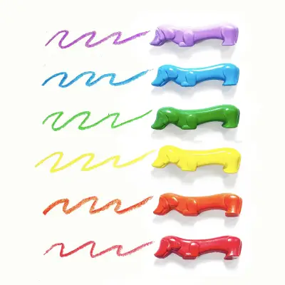 Ooly Pawsome Pups 6-Pack Crayons 133-109 - 2