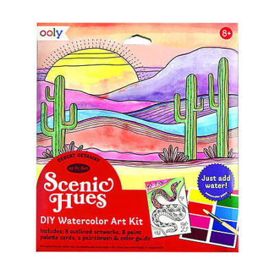 Ooly Scenic Hues Watercolor Art Set - Desert Getaway 161-102 - 1