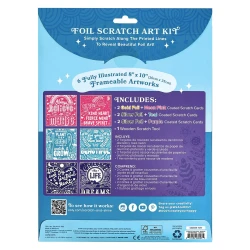 Ooly Scratch And Shine Foil Scratch Art Kit - Amazing Affirmations 161-095 - 3