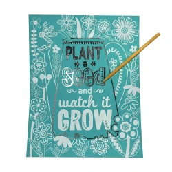 Ooly Scratch And Shine Foil Scratch Art Kit - Amazing Affirmations 161-095 - 2