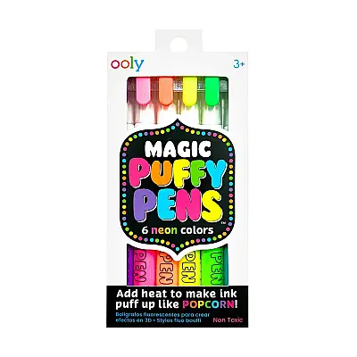 Ooly Magic Puffy Pens Sihirli Kabartma 6'lı Jel Boya Kalemi - 1