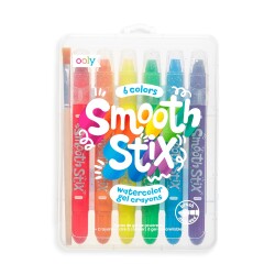Ooly Smooth Stix Watercolor Effect Gel Pens 6-Pack 133-090 - Ooly