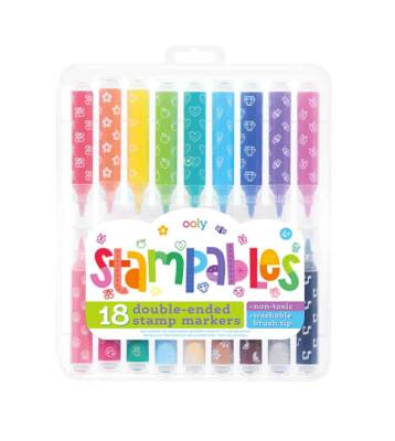 Ooly Stampables Double-Ended Felt-Tip Pens (Pack Of 18) 130-104 - 1