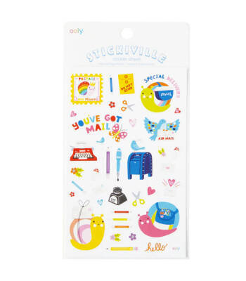 Ooly Stickville Stickers - Snail Mail 120-106 - 1