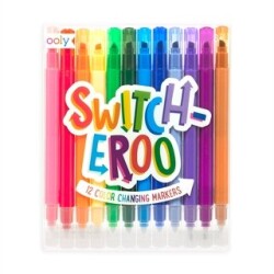 Ooly Switch-Eroo Color Changing 12-Pack Felt-Tip Pens 130-072 - 1