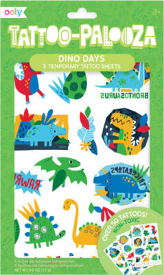 Ooly Tattoo Palooza Temporary Tattoo Set - Dino Days 176-008 - 1