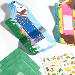 Ooly Tiny Tadas! Note Cards And Sticker Set - Playful Pups 118-297 - 5