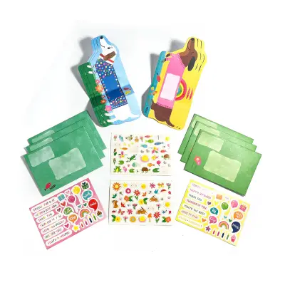 Ooly Tiny Tadas! Note Cards And Sticker Set - Playful Pups 118-297 - 4