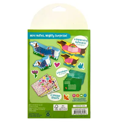 Ooly Tiny Tadas! Note Cards And Sticker Set - Playful Pups 118-297 - 3