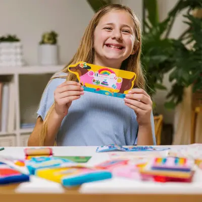 Ooly Tiny Tadas! Note Cards And Sticker Set - Playful Pups 118-297 - 2