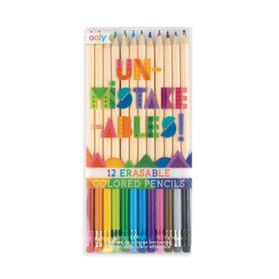 Ooly Unmistakeables Erasable 12-Pack Colored Pencils 128-129 - 1