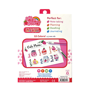 Ooly Very Berry Strawberry Scented 12-Pack Gel Pens 132-144 - 4