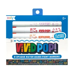 Ooly Vivid Pop Water-Based 8-Pack Felt-Tip Pens 130-110 - 1