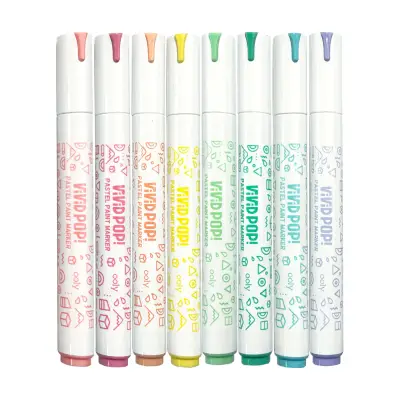 Ooly Vivid Pop Water-Based 8-Pack Felt-Tip Pens - Pastel 130-118 - 6