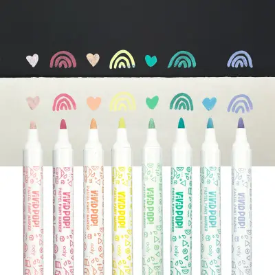 Ooly Vivid Pop Water-Based 8-Pack Felt-Tip Pens - Pastel 130-118 - 4