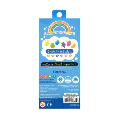 Ooly Yummy Yummy Scented Metallic 6-Pack Gel Pens 132-164 - 5