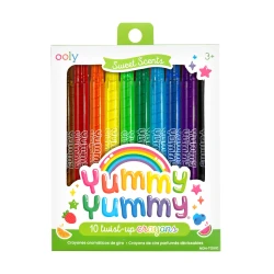 Ooly Yummy Yummy Scented Twist-Type Crayons (Pack Of 10) 133-112 - 1