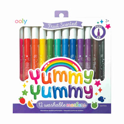 Ooly Yummy Yummy Washable 12-Pack Felt-Tip Pens 130-105 - 1