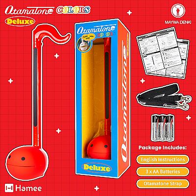 Otamatone English Deluxe Red - Orijinal Japon Tasarımı Elektronik Müzik Oyuncağı - 4