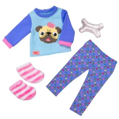 Our Generation Clothing - Bulldog Pajamas Bd30390Z - 1