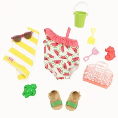 Our Generation Clothing - Watermelon Print Swimsuit Bd30241Z - 2