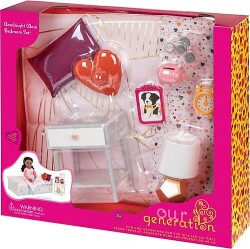 Our Generation Goodnight Glow Duvet Cover And Nightstand Set Bd37911 - 1