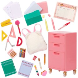 Our Generation School Supplies Set - Pink Bs35423Z - 2
