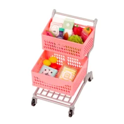 Our Generation Shopping Cart - Pink Bd35422Z - 2