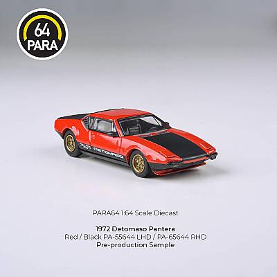 Para64 DeTomaso 1972 Pantera Red Black Lights Down Lhd PA-55644 - 2