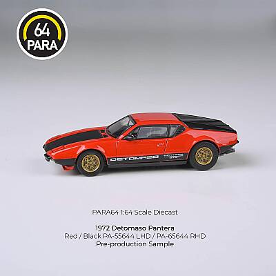Para64 DeTomaso 1972 Pantera Red Black Lights Down Lhd PA-55644 - 4