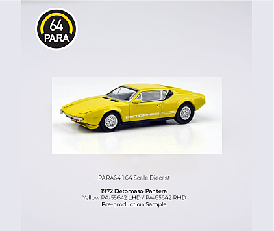Para64 DeTomaso 1972 Pantera Yellow PA-55643-PM - 1