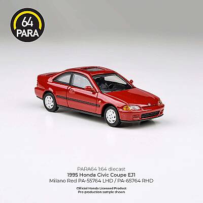 Para64 Honda Civic Coupe Ej1 1995 Milano Red PA-55764 - 2