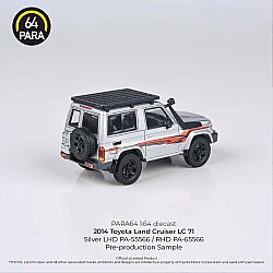 Para64 Toyota 2014 Land Cruiser 71 Short Wheels Base Silver w/ Roof Rack Rhd PA-65566 - 3