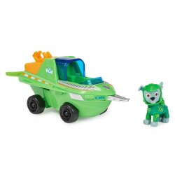 Paw Patrol Aqua Pups Temalı Araç ve Rocky Figür Seti - Paw Patrol