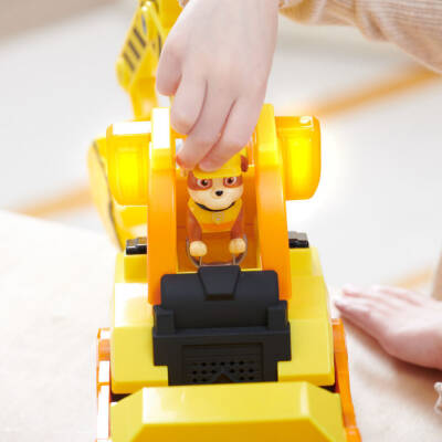 Paw Patrol Rubble And Crew Bark Yard Deluxe Bulldozer Construction Truck - 7