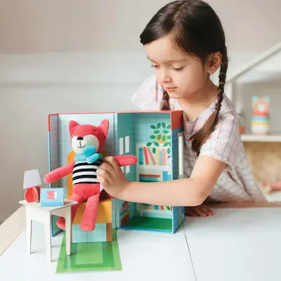 Petit Collage Boxed Play Set - Frances The Fox Ptc529 - 3