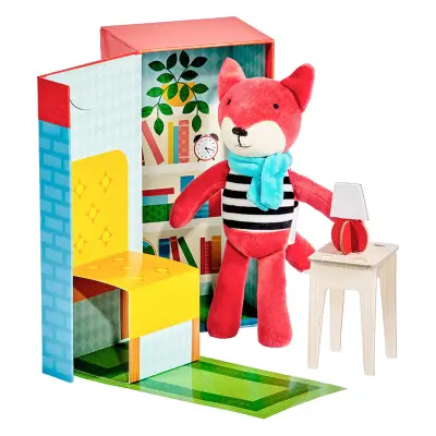 Petit Collage Boxed Play Set - Frances The Fox Ptc529 - 1