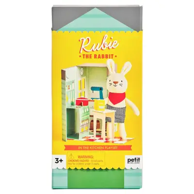 Petit Collage Boxed Play Set - Rubie The Rabbit Ptc547 - 3