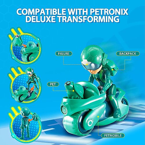 Petronix Defenders Action Figure Tim's Pet Mobile & Shell E 010101Aul20030 - 2