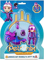 Petronix Savunucuları Hareketli Aksiyon Figürü Emma'nın Pet Mobile & Kitt 10 010101Aul20020 - 1