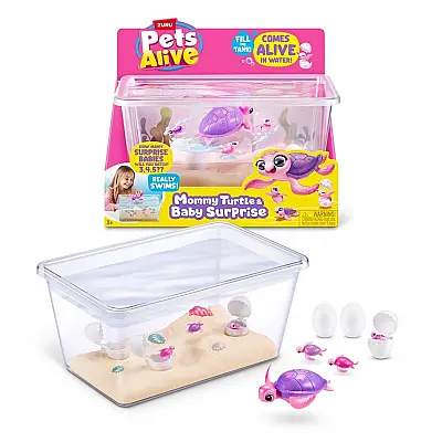 Pets Alive Yüzen Kaplumbağa Ailesi 9560 - 1