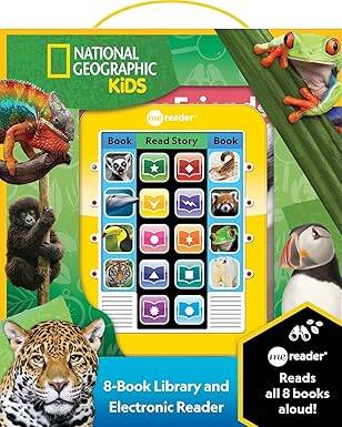 Pi Kids National Geographic Kids: Me Reader 8-Book Library And Electronic Reader Sound Book Set - 1