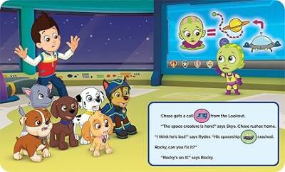 Pi Kids Nickelodeon Paw Patrol: Spaceship Rescue! Book And 5-Sound Wristband Set - 4
