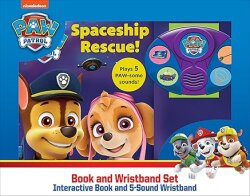 Pi Kids Nickelodeon Paw Patrol: Spaceship Rescue! Book And 5-Sound Wristband Set - Pi Kids